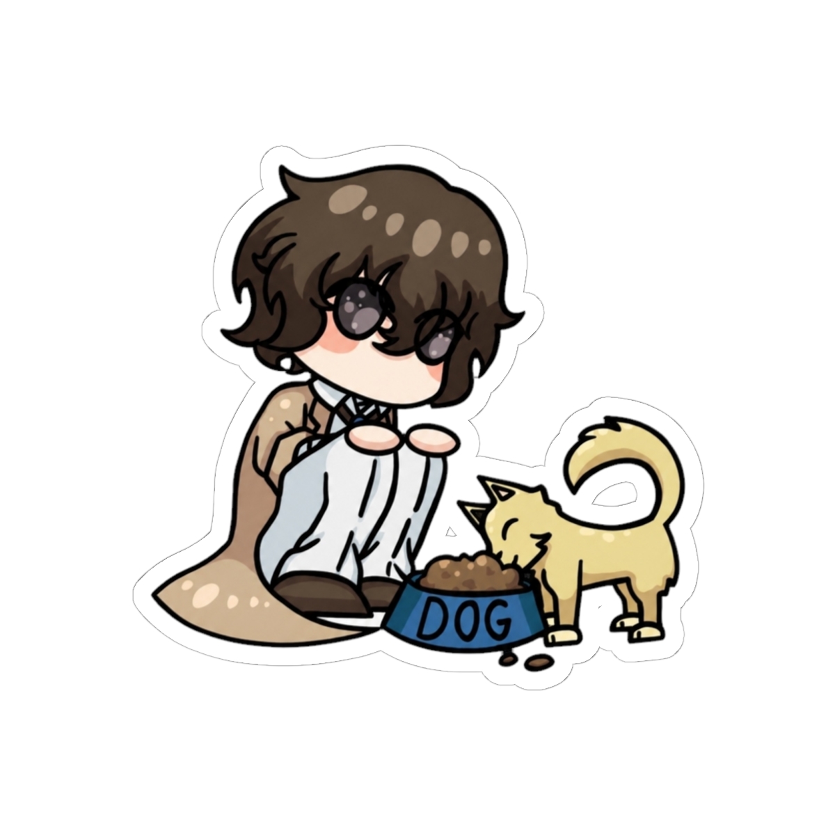 Dazai and a Puppy | Bungo Stray Dogs