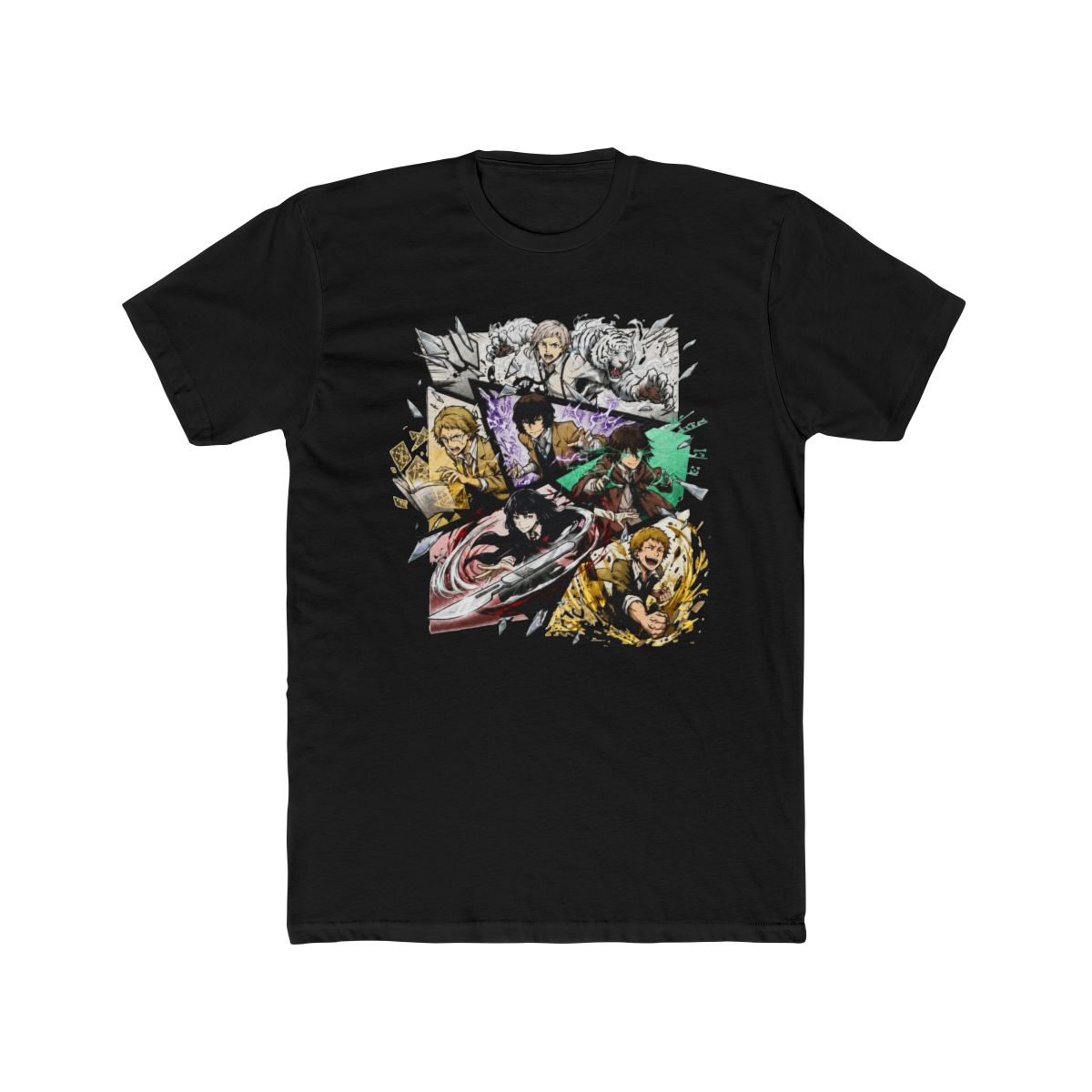 Bungo Stray Dogs Character Collage Art T Shirt - alternate angle 4, merchandise