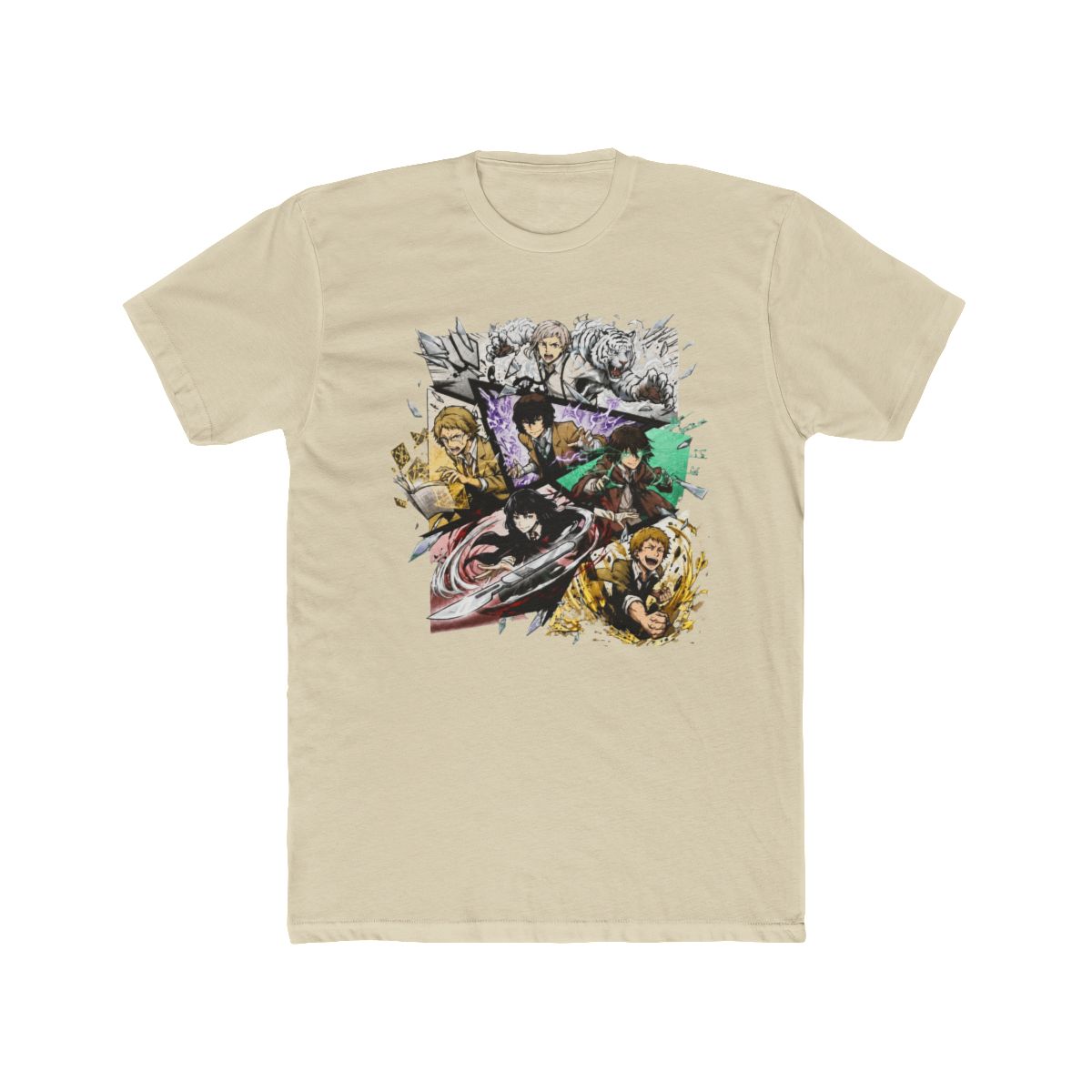 Bungo Stray Dogs Character Collage Art T Shirt - alternate angle 5, merchandise