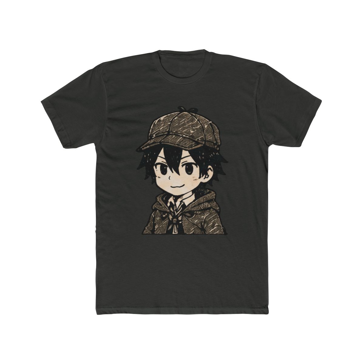 Bungo Stray Dogs Cute Character Cards RANPO | Hand Drawn Fan Art T Shirt - alternate angle 5, merchandise