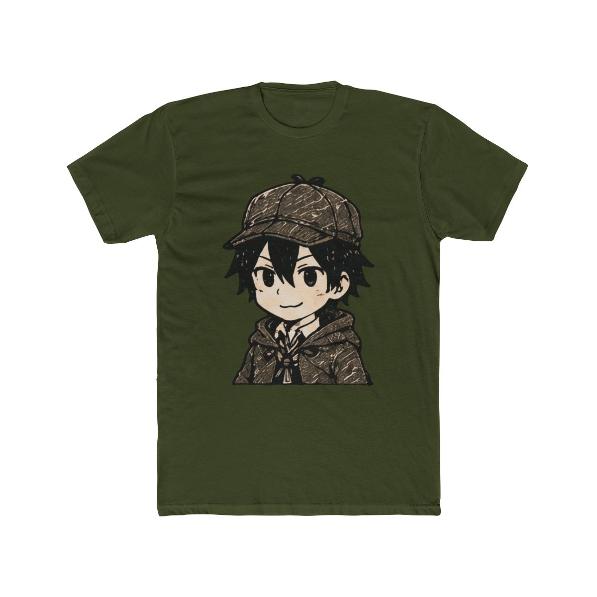 Bungo Stray Dogs Cute Character Cards RANPO | Hand Drawn Fan Art T Shirt - alternate angle 4, merchandise