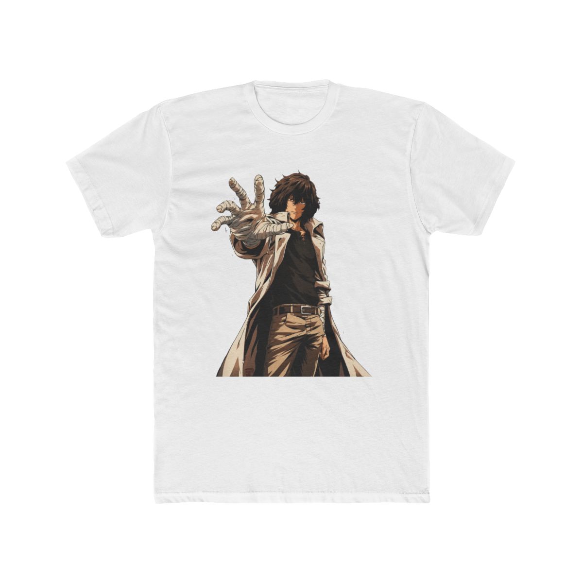 Dazai Osamu Bandaged Hand Fan Art T Shirt | Bungo Stray Dogs - Official T-Shirts merchandise