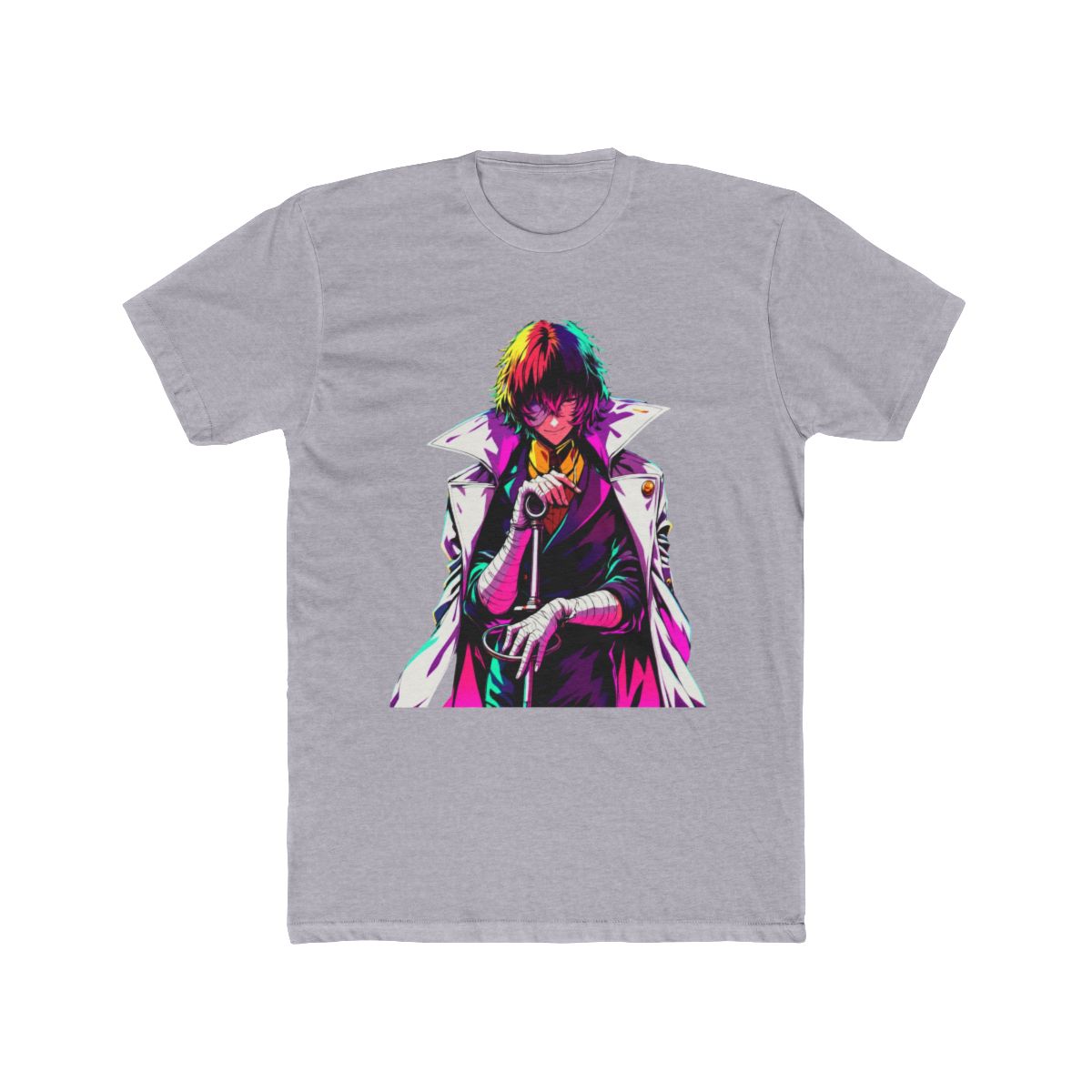 Dazai Osamu Neon Pop Art Print T Shirt | Bungo Stray Dogs