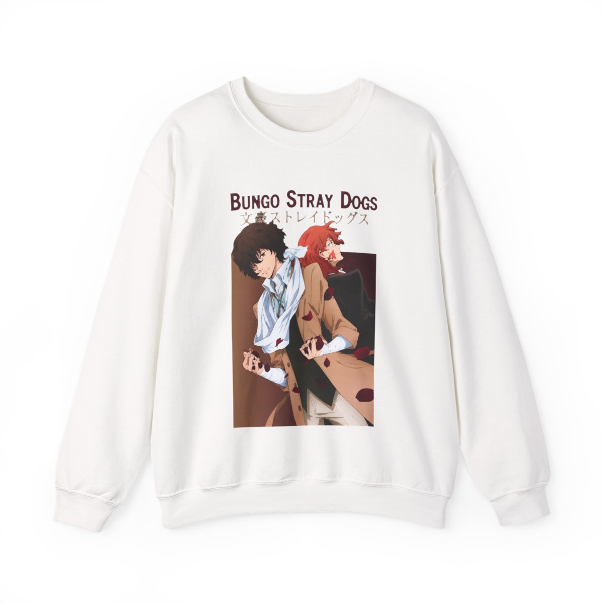 Bungou Stray Dogs anime. Osamu Dazai x Chuuya Nakahara Crewneck | Bungo Stray Dogs - Official Sweatshirts merchandise