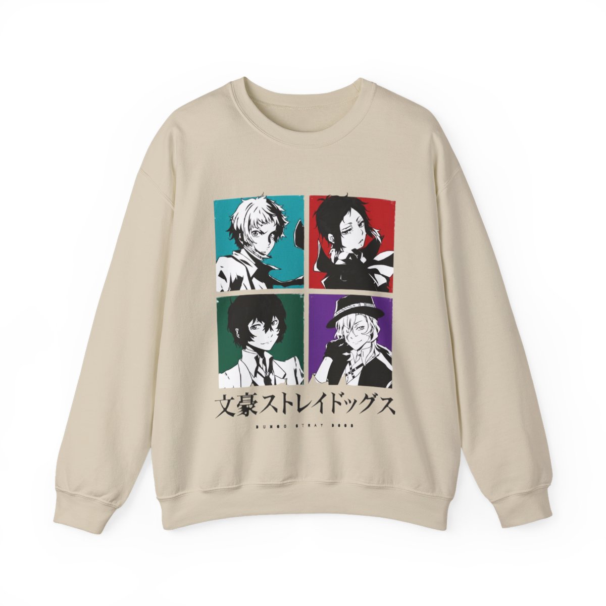 Vintage Anime Bungo Stray Dogs Osamu Dazai Crew Neck Short Sleeve - alternate angle 5, merchandise