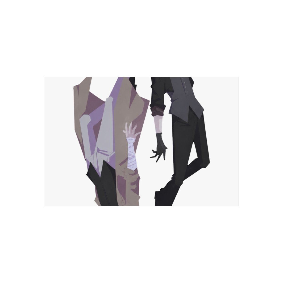 Dazai X Chuuya Poster Bungou Stray Dogs Wall Art Poster Scroll Posters Painting Picture Living Room Decor Home Framed/Unframed 12x18inch(30x45cm) | Bungo Stray Dogs - alternate angle 2, merchandise