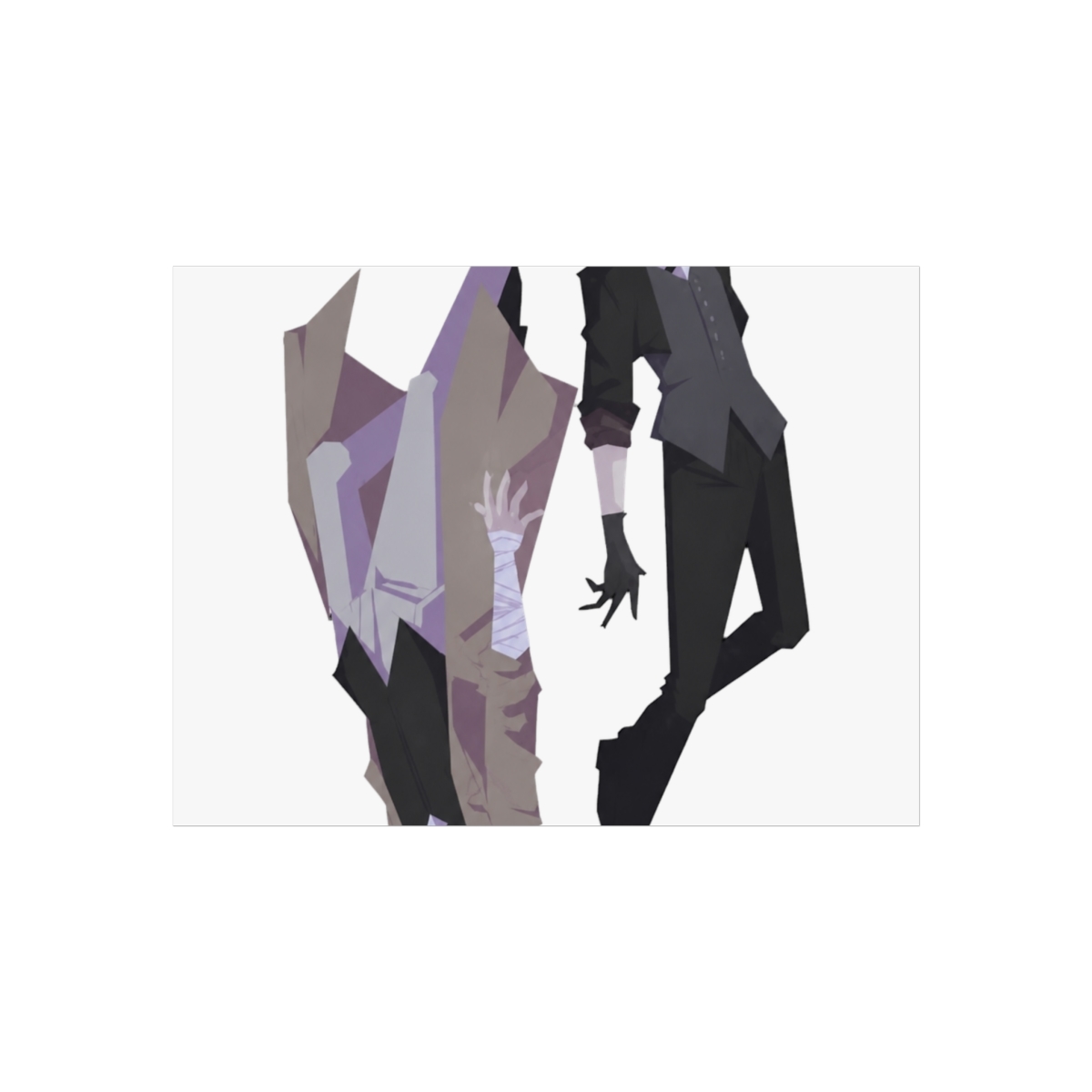 Dazai X Chuuya Poster Bungou Stray Dogs Wall Art Poster Scroll Posters Painting Picture Living Room Decor Home Framed/Unframed 12x18inch(30x45cm) | Bungo Stray Dogs - alternate angle 4, merchandise